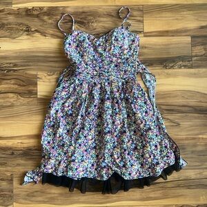 Floral multicolor mini dress